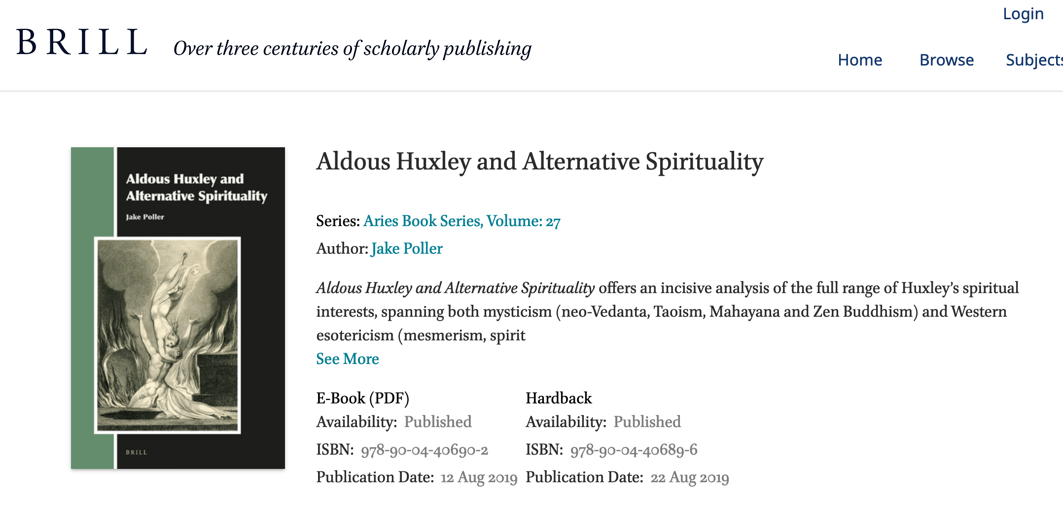 Aldous Huxley a alternativní spiritualita
